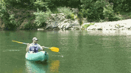 kanoen op de Ardeche