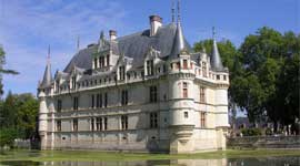Chateau Azay-le-Rideau langs de Loire Chateau Azay-le-Rideau langs de Loire