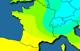 klimaat in Frankrijk