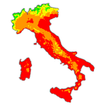zomertemperaturen in Italië zomertemperaturen in Italië