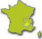 Grospierres ligt in regio Ardèche
